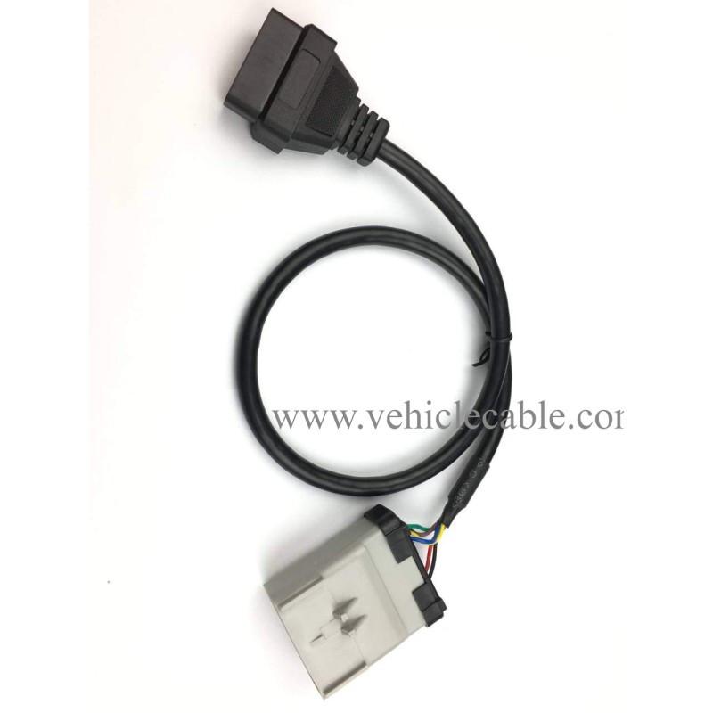 RP-1226 14 Way to 16 pin OBD ii Female ELD Cable RP1226 to OBD2 Adapter Cable 