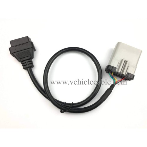 RP-1226 14 Way to 16 pin OBD ii Female ELD Cable RP1226 to OBD2 Adapter Cable