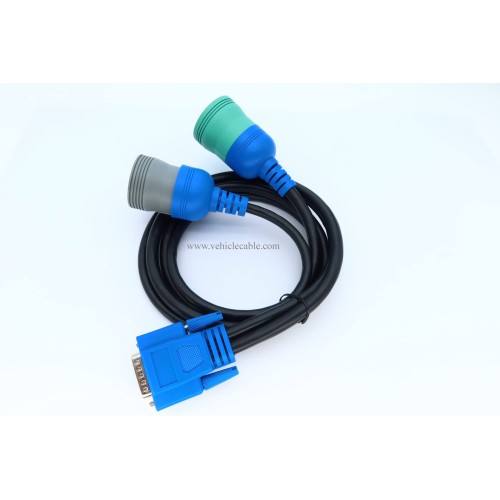 DB15 to type2 9pin and 6pin Diagnostic Cable 6/9 Pin Long Y Cable for USB Link 1