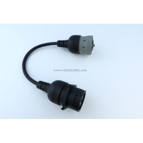 YPP 6P J1708 to Gray 9P Type 1 J1939 Cable Converting Cable 6pin to 9pin for Both J1939 Type 1 and Type 2 connectors