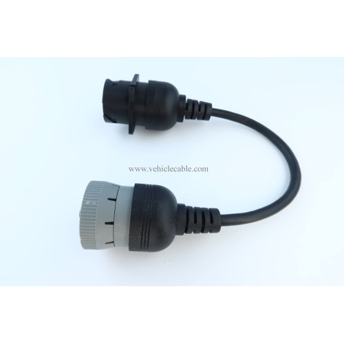 YPP 6P J1708 to Gray 9P Type 1 J1939 Cable Converting Cable 6pin to 9pin for Both J1939 Type 1 and Type 2 connectors