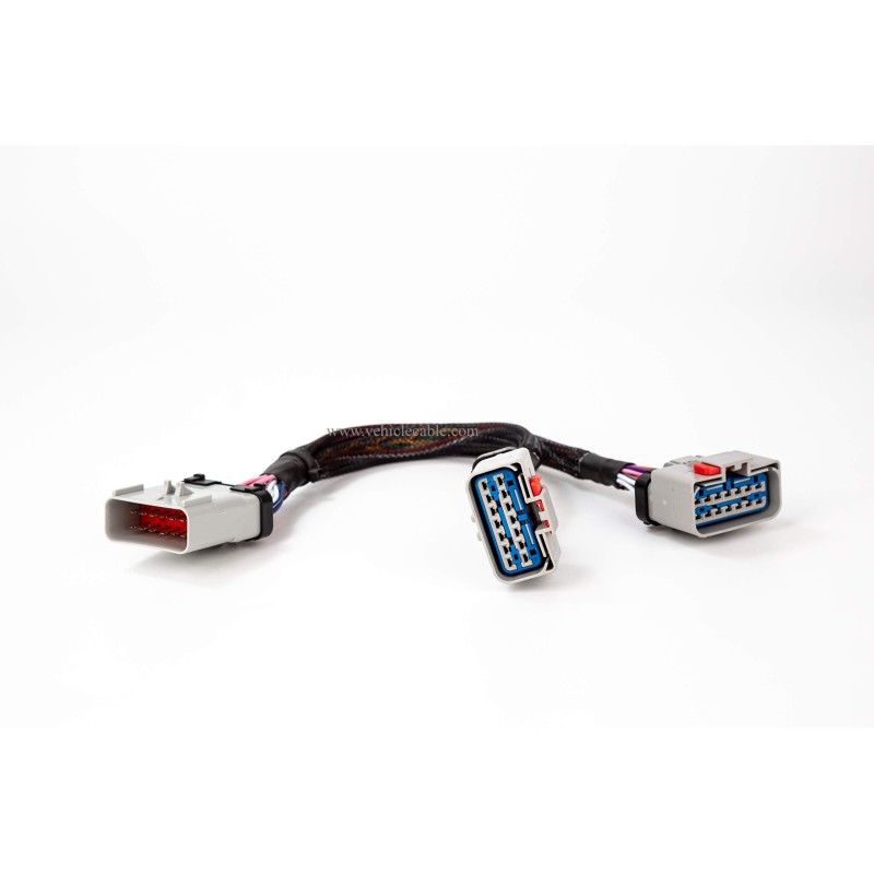 14PIN RP-1226 14 Way 1 Male to 2 Female Y Cable Adapter RP1226 Splitter for Freightliner 