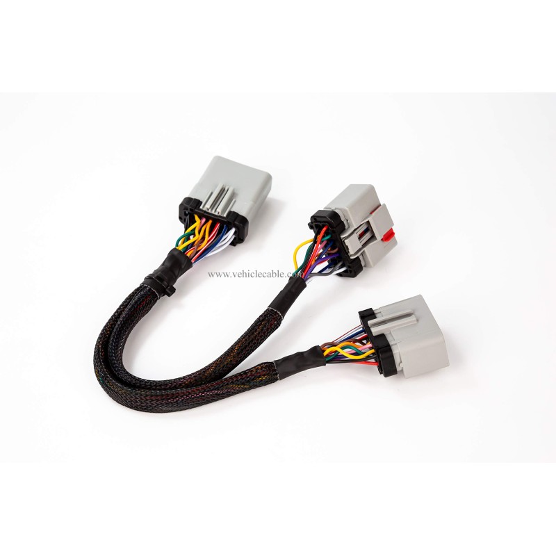 14PIN RP-1226 14 Way 1 Male to 2 Female Y Cable Adapter RP1226 Splitter for Freightliner 