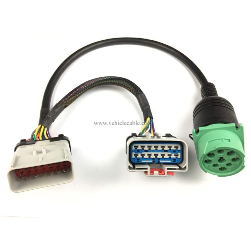 RP1226 Male to Female to J1939 Extension Splitter Y Cable for ELD Device