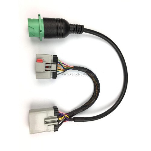 RP1226 Male to Female to J1939 Extension Splitter Y Cable for ELD Device