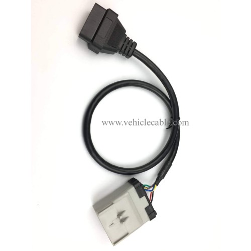 RP-1226 14 Way to 16 pin OBD ii Female ELD Cable RP1226 to OBD2 Adapter Cable