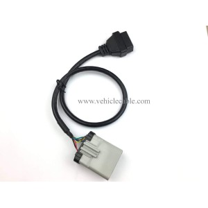 RP-1226 14 Way to 16 pin OBD ii Female ELD Cable RP1226 to OBD2 Adapter Cable 