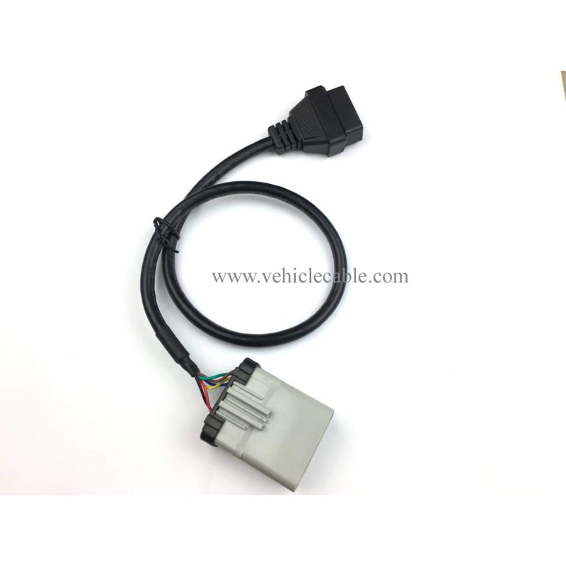 RP-1226 14 Way to 16 pin OBD ii Female ELD Cable RP1226 to OBD2 Adapter Cable 