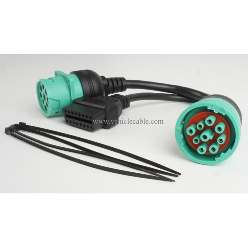 YPP J1939 Male to J1939 Female and OBD2 Splitter Cable (1pcs) 