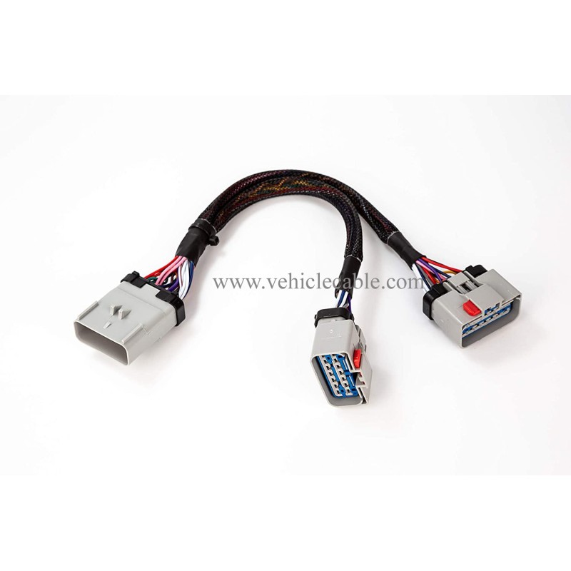 10 Pack 14PIN RP-1226 14 Way 1 Male to 2 Female Splitter Y Cable RP1226 for Freightliner 