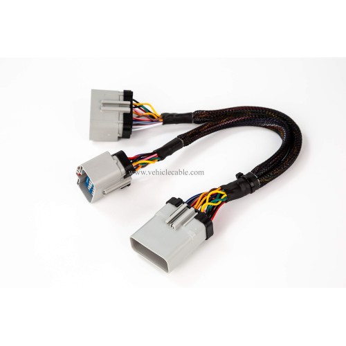 14PIN RP-1226 14 Way 1 Male to 2 Female Extenion Splitter Y Cable Adapter RP1226 for Freightliner