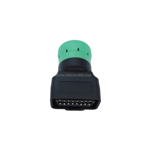 Type 2 Green 9pin J1939 Male to OBD2 Female Adapter J1939 - J1962 9pin-16pin Adapter (J1939 Type2 (Green))