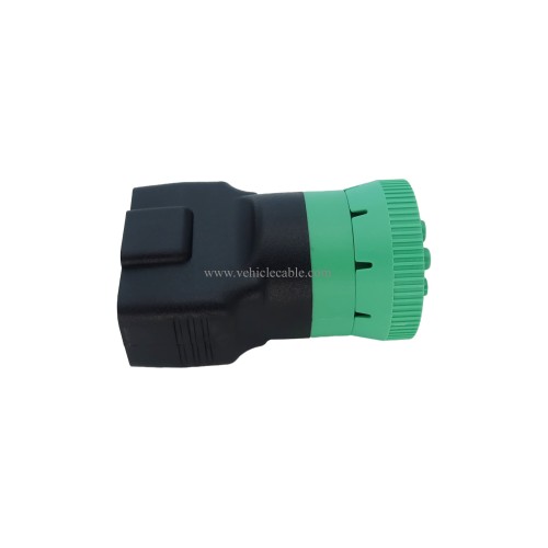 Type 2 Green 9pin J1939 Male to OBD2 Female Adapter J1939 - J1962 9pin-16pin Adapter (J1939 Type2 (Green))