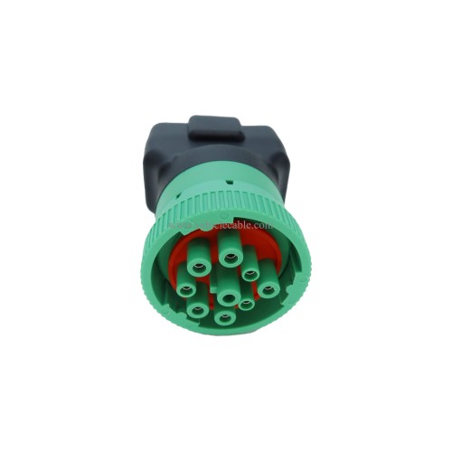 Type 2 Green 9pin J1939 Male to OBD2 Female Adapter J1939 - J1962 9pin-16pin Adapter (J1939 Type2 (Green))