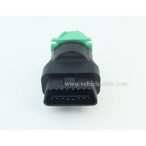 OBD2 Male to Green J1939 Female Adapter