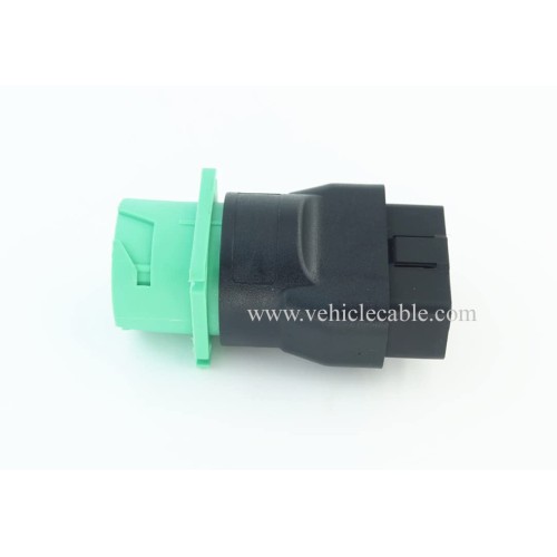 OBD2 Male to Green J1939 Female Adapter