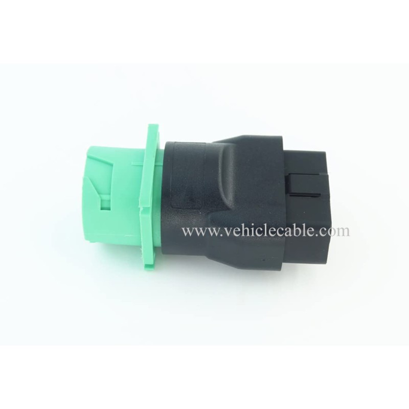 OBD2 Male to Green J1939 Female Adapter 