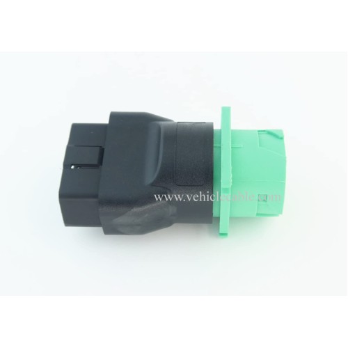 OBD2 Male to Green J1939 Female Adapter