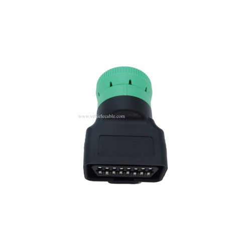 Type 2 Green 9pin J1939 Male to OBD2 Female Adapter J1939 - J1962 9pin-16pin Adapter (J1939 Type2 (Green))