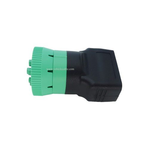 Type 2 Green 9pin J1939 Male to OBD2 Female Adapter J1939 - J1962 9pin-16pin Adapter (J1939 Type2 (Green))