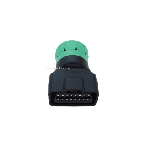 Type 2 Green 9pin J1939 Male to OBD2 Female Adapter J1939 - J1962 9pin-16pin Adapter (J1939 Type2 (Green))