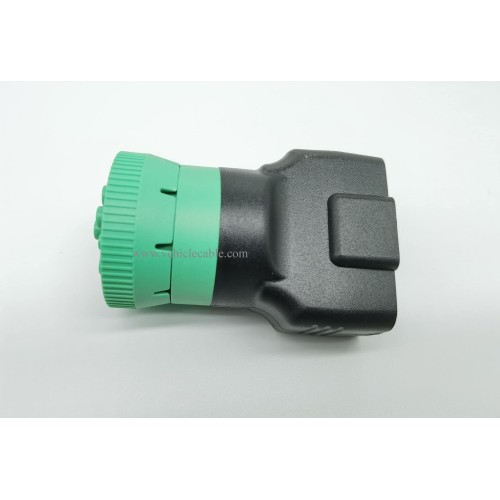 Type 2 Green 9pin J1939 to OBD2 16pin J1962 Female Adapter