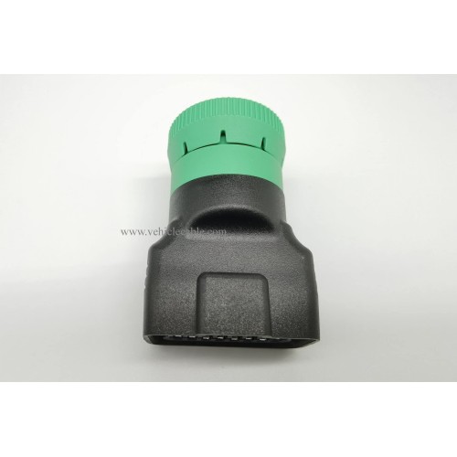 Type 2 Green 9pin J1939 to OBD2 16pin J1962 Female Adapter